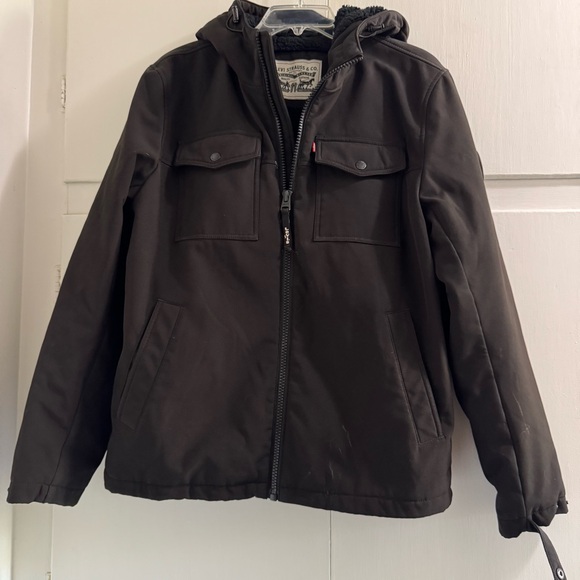 Levi's Other - Levi's Black Hooded Heavy Jacket